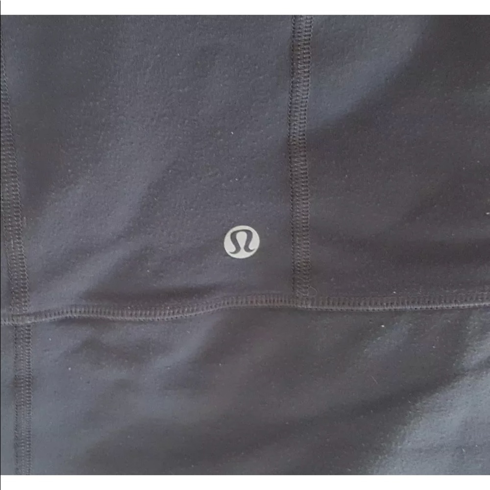lululemon athletica Black Zip-Up Hoodie with Heathered Purple Logo - Picture 8 of 8